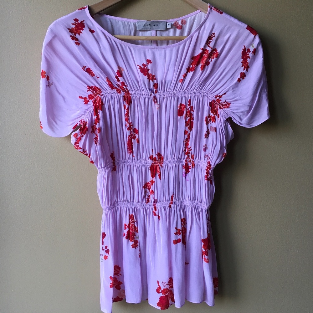 PREEN LINE Floral Ruched Top